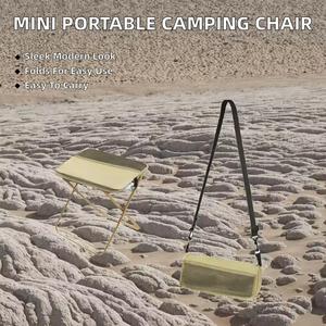 Folding Outdoor Leisure Camping and Hiking Fishing Trips Convenient Shoulder Bag Style Portable <b>Stool</b> for Storage - Product Image 2