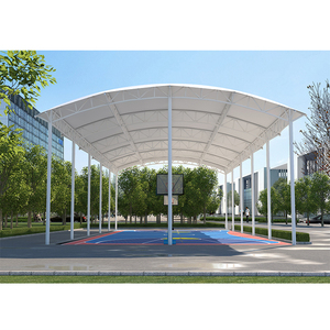Terrain de paddle-tennis intérieur/extérieur avec toit imperméable, membrane architecturale en PVDF, toit panoramique pour paddle-tennis - Product Image 2