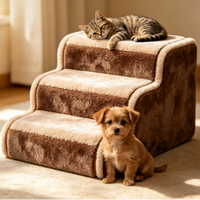 Escaliers pliables pour animaux de compagnie Kedi, rampes pour chiens et chats de petite taille, rampe pour canapé et lit bas