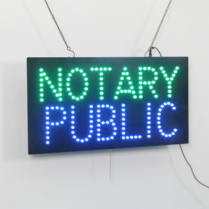 Segno aperto a <span class=keywords><strong>Led</strong></span> da ufficio notarile, segno "notaio pubblico" a <span class=keywords><strong>LED</strong></span> Super luminoso 12*24 pollici, acrilico personalizzato <span class=keywords><strong>LED</strong></span> segno pubblicitario - Product Image 2