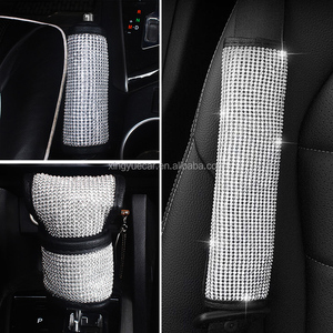 ブリンブリンストーンナイロンレザーカーシートベルトパッドギアシフトノブハンドブレーキカバードアハンドルカバー - Product Image 4