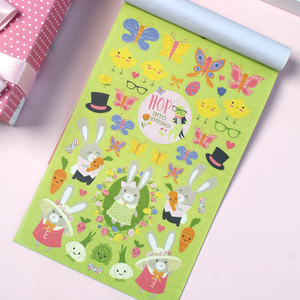 Libro de Pegatinas de Conejito de Pascua de 352 Piezas, Pegatinas Bonitas de Conejos, Zanahorias y Flores para Manualidades Infantiles, Scrapbooking y Decoración de Pascua - Product Image 5