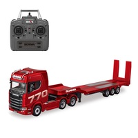 Camión de Ingeniería Profesional con Plataforma Plana, Modelo de Camión Scania 770S 1/18 12CH con Licencia Oficial, Grado Profesional, Metálico, Nuevo