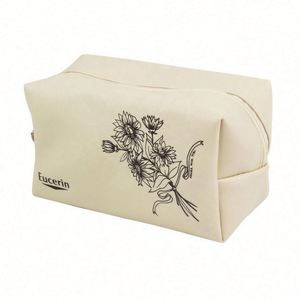 Trousse de maquillage portable, trousse de toilette en cuir personnalisée pas chère, trousse à cosmétiques - Product Image 4