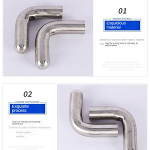 Изготовленный на заказ 304 из нержавеющей стали локоть нестандартный бесшовный цельный корпус с оцинкованной отделкой медного материала - Product Image 4