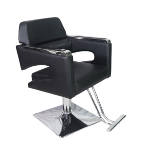 Silla de Barbero Metálica Negra Moderna, Portátil, Resistente <span class=keywords><strong>y</strong></span> Económica para Barbería, Salón de Belleza, Mayoristas, Distribuidores <span class=keywords><strong>y</strong></span> Minoristas - Product Image 1