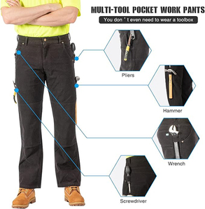 <span class=keywords><strong>Pantaloni</strong></span> Lunghi Casual da <span class=keywords><strong>Uomo</strong></span> Stile Sportivo HIGH STREET <span class=keywords><strong>Pantaloni</strong></span> Cargo Traspiranti 100% Cotone - Product Image 2
