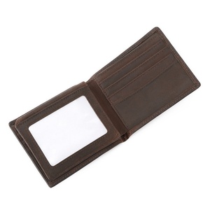 2022 Crazy Horse Wallet for Men Bifold Custom Leather Wallet Leather Wallet Men - Product Image 5