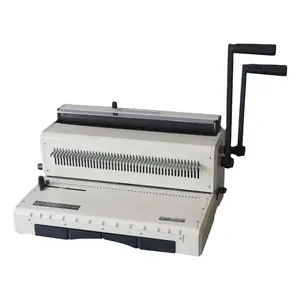 New Heavy Duty Wire Binding Machine Manual Double-O Binder Punch Close 3:1 Pitch