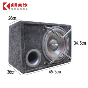 Haut-parleur de subwoofer Telunshi de 10 pouces, 26x34.5x46.5cm, passif, pour l'audio automobile - Product Image 1