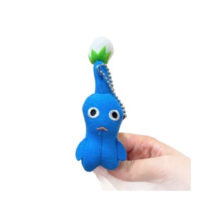 Porte-clés en peluche tricoté <span class=keywords><strong>Pikmin</strong></span>, poupée de dessin animé 8 cm, breloque de sac à dos, cadeau doux et moelleux - Product Image 5