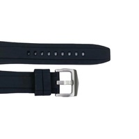 Bracelet de montre connectée unisexe JD410 noir en silicone respirant avec boucle en acier inoxydable, réglable et souple
