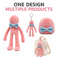 Peluche Monstre Humanoïde Rose Personnalisée Sleepyhead – Fabricant Direct Usine OEM ODM d'Animaux en Peluche – Vente en Gros MOQ – Peluche Amusante