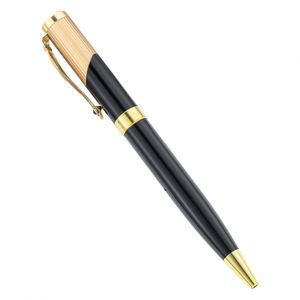 High Quality Custom Logo Gold and Black Metal Roller Ballpoint <b>Pen</b> Personalized Business Office Promotional <b>Pens</b> Perfect Gift - Product Image 1