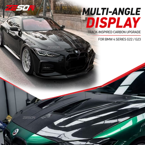 Capó Ventilado Estilo N de Fibra de Carbono Seca ZESON para <span class=keywords><strong>BMW</strong></span> Serie 4 G22 G23 G26 M440i 430i 2021+ - Product Image 6