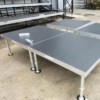 Surface noire modulaire en aluminium vigoureuse de structure d'étape d'événement de plate-forme d'étape pour des activités d'exposition de DJ de concert