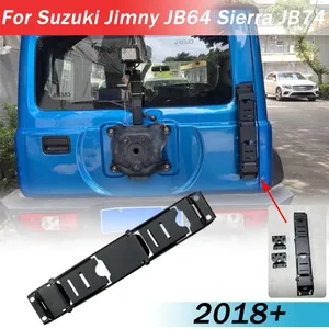 Car Rear Door Tailgate Ladder Foot <b>Peg</b> Pedals For Jimny JB64 Sierra JB74 2018+ Hinge Metal Folding Ped Accessories - Product Image 1