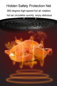 Tùy chỉnh 10L 12L điện hình ảnh Nồi chiên không khí thiết bị gia dụng kỹ thuật số có thể nhìn thấy Nồi chiên không khí freidora de Aire lò mà không cần dầu - Product Image 6