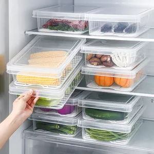 SHIMOYAMA 고품질 식품 보존 상자 투명 과일 및 야채 저장 상자