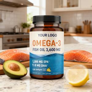 OEM <strong>Omega</strong> <strong>3</strong> Fish Oil Softgels Improve Immunity For Women 120 Count GMO Free Not For Pregnant Women - Product Image 2