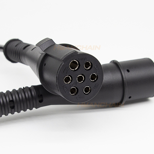 7way N Type Plug Coil Spiral Cable <span class=keywords><strong>Remorque</strong></span> 7pin Câble <span class=keywords><strong>de</strong></span> <span class=keywords><strong>feu</strong></span> stop avec fiches moulées - Product Image 2