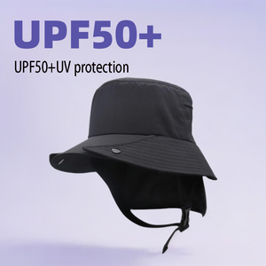 Chapeau de surf à visière amovible unisexe avec protection solaire UPF 50+ pour le surf, la navigation de plaisance, les sports nautiques - Product Image 6