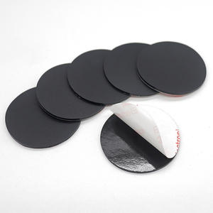 Almohadilla de protección antideslizante negra de silicona troquelada de fábrica, reducción de ruido, pies de silicona autoadhesiva para muebles - Product Image 1