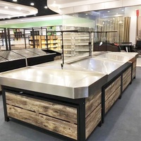 Dragonshelf Fabriek Aanpassen Houten Fruit En Groente Stand Rek Plank Duurzame Supermarkt Display Plank Fabriek Prijs