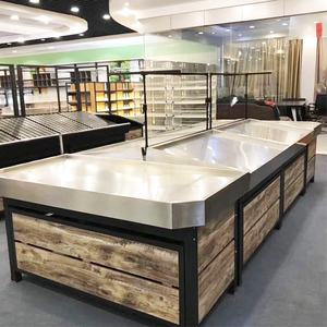 Usine Dragonshelf Personnaliser Étagère en bois pour <span class=keywords><strong>fruits</strong></span> <span class=keywords><strong>et</strong></span> <span class=keywords><strong>légumes</strong></span> Étagère durable pour supermarché Étagère de présentation Prix d'usine - Product Image 2