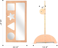 Miroir de sécurité pour bébé avec barre de traction, ensemble d'exploration précoce pour nourrissons, mobilier Montessori pour la crèche
