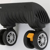 Poignée de chariot, accessoires de bagages, roues de valise en plastique noir Zl 4d roues de sac chine bagages voyage couverture en plastique CN;GUA