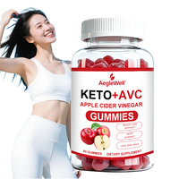 OEM Private Label Keto Appelazijn Gummies Kauwtabletten ACV Gummies Ondersteunen Metabolisme Haar Huid Nagels Welzijn 60 Stuks