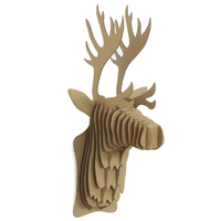 Tête de Cerf Moose Décoration Murale Tête de Cerf Décoration Intérieure Noël Bricolage Artisanat