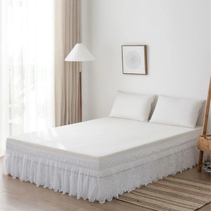 Jupes de lit personnalisées imprimées de qualité supérieure, 300TC, 100% coton, imperméables, écologiques, tailles doubles, pour la maison et l'hôtellerie - Product Image 2