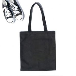 Eco-Friendly Linen <b>Canvas</b> <b>Tote</b> Bag Custom Logo Printed Black Storage Cotton Bag with Handles Reusable for Packaging - Product Image 4