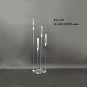 Portavelas Acrílico para Velas LED, Candelabros para Centro de Mesa, Sala de Estar, Bodas, Fiestas, Cumpleaños - Product Image 2
