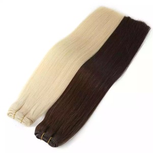 Jasmine beauty Blonde Genius Weft Hair Extensions 50 Grams 100 Grams Human Hair Extensions Weft Machine Double Weft Hair - Product Image 6