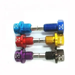 M12 Aluminum Magnetic Oil Drain Plug For Motorcycle CNC Machined Parts
