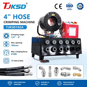 Prensa Hidráulica Automática para Mangueras <span class=keywords><strong>de</strong></span> 6-102 mm (1/4-4 pulgadas) 4SH, Máquina Prensadora <span class=keywords><strong>de</strong></span> Mangueras para Excavadoras, Motor <span class=keywords><strong>de</strong></span> 220v para Fabricación <span class=keywords><strong>de</strong></span> Productos <span class=keywords><strong>de</strong></span> Goma - Product Image 1