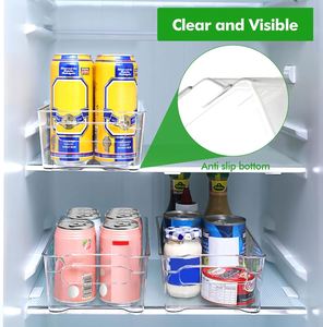 <b>Clear</b> Rectangle <b>Plastic</b> PET Eco-Friendly Injection Food Storage <b>Containers</b> 1-3L Capacity Freshness Preservation Refrigerator - Product Image 4