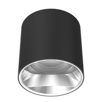 Aluminium Design Moderne IP54 12W Bureau Noir Blanc Rond Carré Plafond Encastré en Surface Cob Led Spot