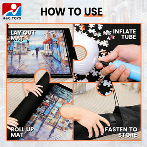 Tappetino Porta Puzzle da 3000 Pezzi Senza Puzzle, 3 Colori, in Feltro, Antiscivolo e Resistente alle Cadute - Product Image 5