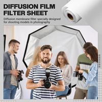 Nezyo AZ-Nezyo-2892 Feuille diffuseur de lumière durable 15.75x984 pouces/0.4x25M Rouleau de film polyester extra long pour flash LED Chine
