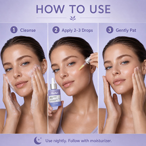 Sérum Raffermissant Anti-Âge à Marque Blanche avec 2% de Rétinoïde Granactif et 1% de Bakuchiol pour Rides et Tenseur Cutané - Product Image 3