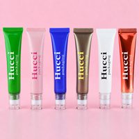 Tube cosmétique brillant ABL personnalisé D19 10ml-25ml pour emballage de sérum pour les yeux, gel, crème, tube à bille massant avec applicateur à bille