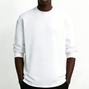 <span class=keywords><strong>T</strong></span>-<span class=keywords><strong>shirt</strong></span> personnalisé pour homme, 100% coton, qualité supérieure, col rond <span class=keywords><strong>côtelé</strong></span>, manches longues, streetwear, <span class=keywords><strong>t</strong></span>-<span class=keywords><strong>shirt</strong></span> lourd 100% coton pour homme - Product Image 6