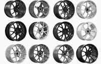 Nouvelles jantes en alliage d'aluminium forgées, concaves profondes, polies et peintes pour Corvette