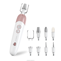 Perceuse à ongles Gel de polissage pour ongles 5 Modes lumière LED haute vitesse pour usage domestique électrique Portable manucure pédicure ongles