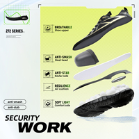 Chaussures de sécurité résistantes aux copeaux de fer, embout en acier anti-écrasement, anti-pression, embout large, semelle intermédiaire anti-perforation