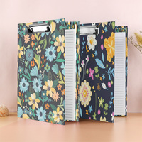 Logo personnalisé Presse-papiers Folio avec pochette de rangement et bloc-notes rechargeable Fournitures scolaires Bureau Padfolio